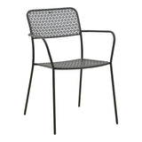 Moraja Federal set 5 piese negru metal, 140x80x72 cm
