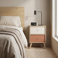Noptiera Adore Tiffany, 2 sertare, Multicolor, 44x61x44 cm, imagine suplimentara