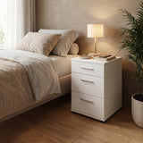 Noptiera Adore Trendline, 3 sertare, 40x57x39 cm - Alb