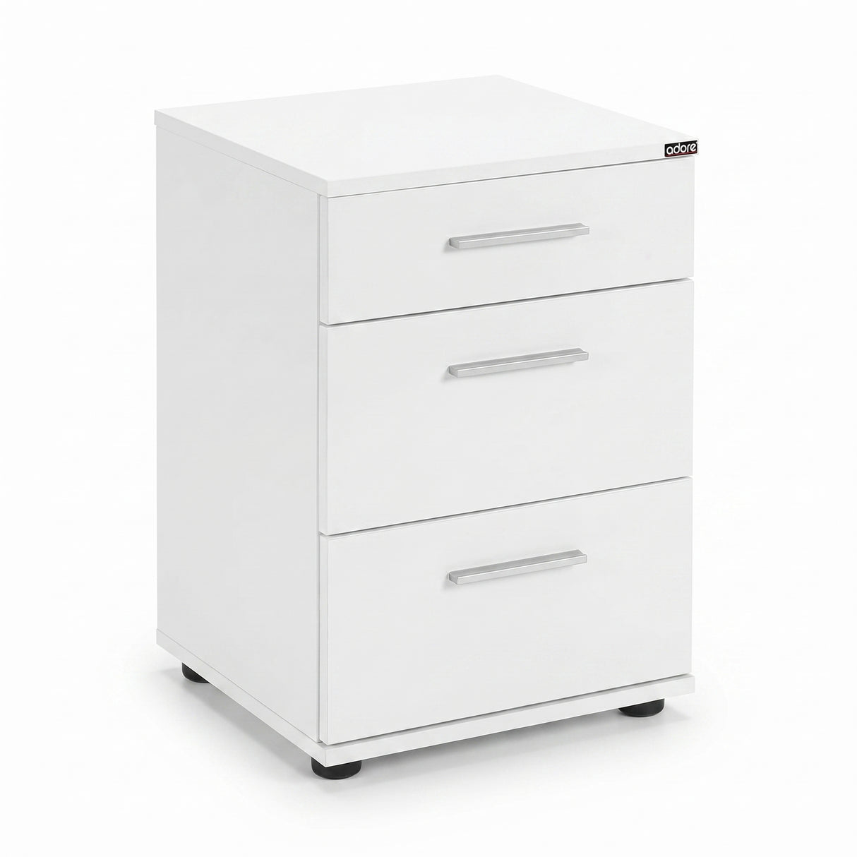 Noptiera Adore Trendline, 3 sertare, 40x57x39 cm - Alb