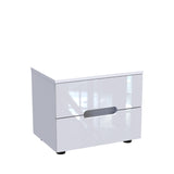 Noptiera Afina mdf Alb, lucios, 50x35x41 cm