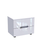 Noptiera Afina mdf Alb lucios 50x35x41 cm