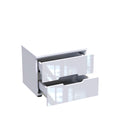 Noptiera Afina mdf Alb, lucios, 50x35x41 cm, imagine suplimentara
