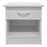 Noptieră Bedy bedside masă, alb, 40x34x42 cm - Alb