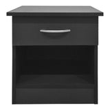 Noptieră Bedy bedside masă, alb, 40x34x42 cm - Antracit