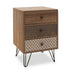 Noptiera Boho cu 3 sertare nuc 40x40x59cm