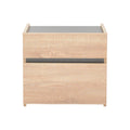 Noptiera Comcie, Natural, 50x42x45 cm, imagine suplimentara