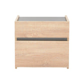 Noptiera Comcie, Natural, 50x42x45 cm, imagine suplimentara
