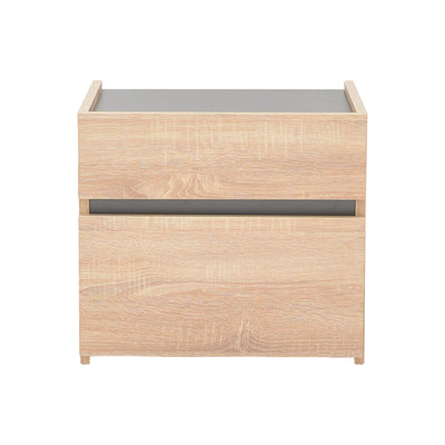 Noptiera Comcie, Natural, 50x42x45 cm, imagine suplimentara