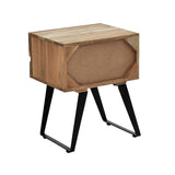 Noptiera cu functie de depozitare Imena, Lemn de Acacia, Natural, 45x35x56 cm