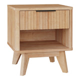 Noptiera Hamea, MDF, Natural, 45x40x51 cm