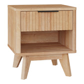 Noptiera Hamea, MDF, Natural, 45x40x51 cm