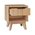 Noptiera Hamea, MDF, Natural, 45x40x51 cm, imagine ambient