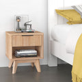 Noptiera Hamea, MDF, Natural, 45x40x51 cm, imagine produs 4