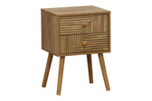 Noptiera Historic cu 2 sertare lemn, Natural, 38x32x54 cm, imagine suplimentara