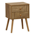 Noptiera Historic cu 2 sertare lemn Natural 37.5x32x54cm