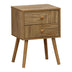 Noptiera Historic cu 2 sertare lemn Natural 37.5x32x54cm