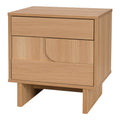 Noptiera Jenfia, MDF, Natural, 48x39x51 cm, imagine ambient