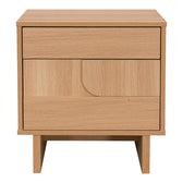 Noptiera Jenfia, MDF, Natural, 48x39x51 cm, imagine produs 4