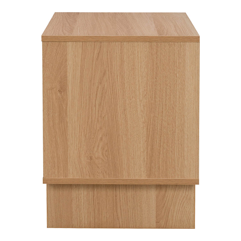 Noptiera Jenfia, MDF, Natural, 48x39x51 cm, imagine produs 5