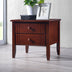 Noptiera Juliene cu sertare din lemn nuc 50x44x46 cm