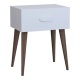 Noptiera Laber melamina, alba, 45x30x57 cm