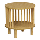 Noptiera Nodial, /Bambus, Natural, D40x40 cm