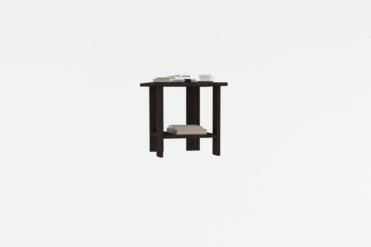 Noptieră Rayne Asse Home, antracit - stejar, 40x40x40 cm - Anthracite