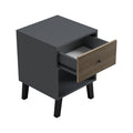 Noptieră Tuscany bedside masă, sonoma-antracit, 40x40x55 cm, imagine suplimentara
