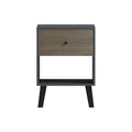 Detaliu material și finisaj pentru Noptieră Tuscany bedside masă sonoma-antracit 40x40x55cm