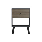 Detaliu material și finisaj pentru Noptieră Tuscany bedside masă sonoma-antracit 40x40x55cm