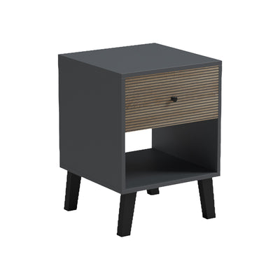 Noptieră Tuscany bedside masă sonoma-antracit 40x40x55cm, variantă Sonoma-Antracit