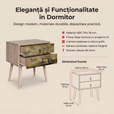 Noptiera Two - Nightstand 13, Stejar Sonoma, 61x40x60 cm