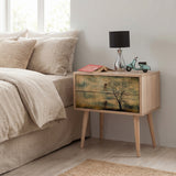 Noptiera Two - Nightstand 13, Stejar Sonoma, 61x40x60 cm