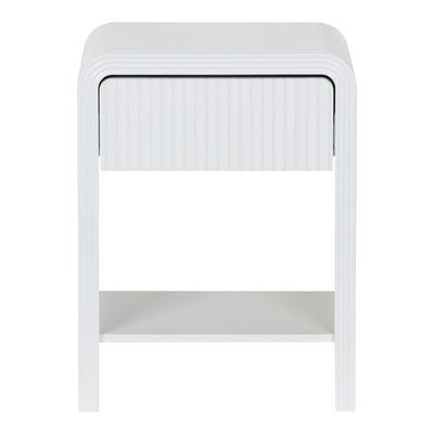 Noptiera Zeplen, Alb, 40x30x53 cm, imagine suplimentara