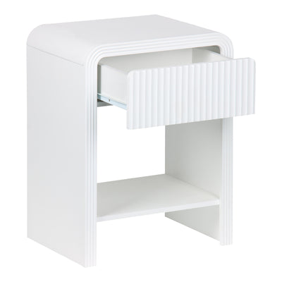 Noptiera Zeplen, Alb, 40x30x53 cm, detaliu produs