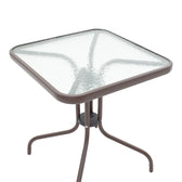 Obbi-Watson set de 3 mese de sufragerie maro din metal-pe ratan, 60x60x70 cm, perspectiva suplimentara