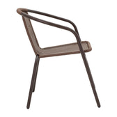 Obbi-Watson set de 3 mese de sufragerie maro din metal-pe ratan, 60x60x70 cm, foto produs 7