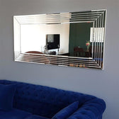 Oglindă A305Y, Argint, 3x65x130 cm