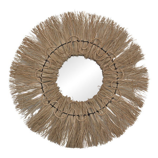 Oglinda Alper Boho, Natural, 60x60 cm