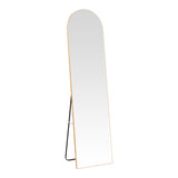 Oglinda aluminiu cu nuanta aurie Plaza, Aluminiu, 40x28x150 cm - Auriu