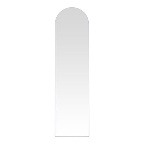 Oglinda aluminiu cu rama alba Plaza, Aluminiu, 40x28x150 cm