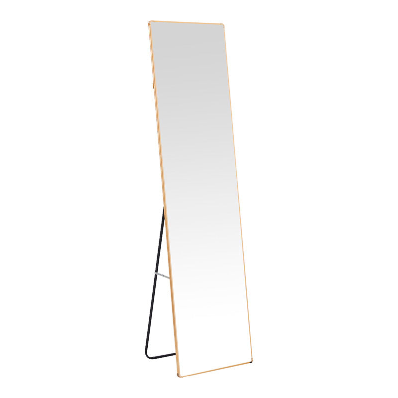 Oglinda eleganta aluminiu Moira, Aluminiu, Negru, 40x28x150 cm - Auriu
