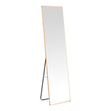 Oglinda eleganta aluminiu Moira, Aluminiu, Negru, 40x28x150 cm - Auriu
