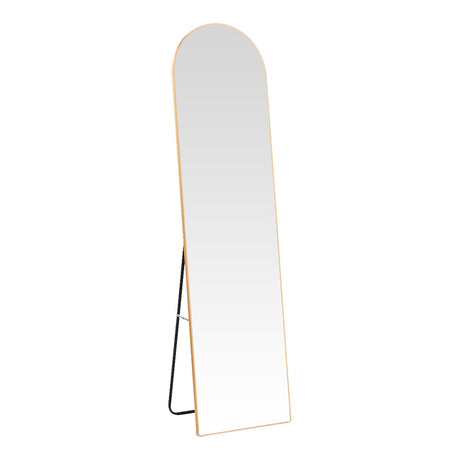 Oglinda aluminiu Plaza, Aluminiu, Auriu, 50x28x160 cm