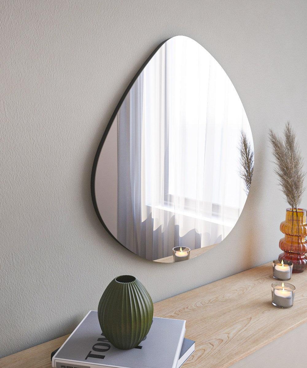 Oglindă Besso - Black, Negru, 2x60x60 cm