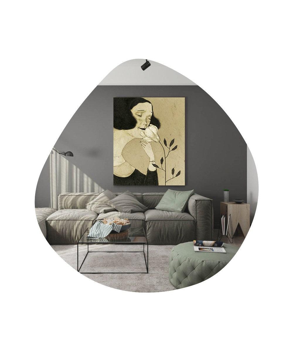 Oglindă Besso - Black, Negru, 2x60x60 cm