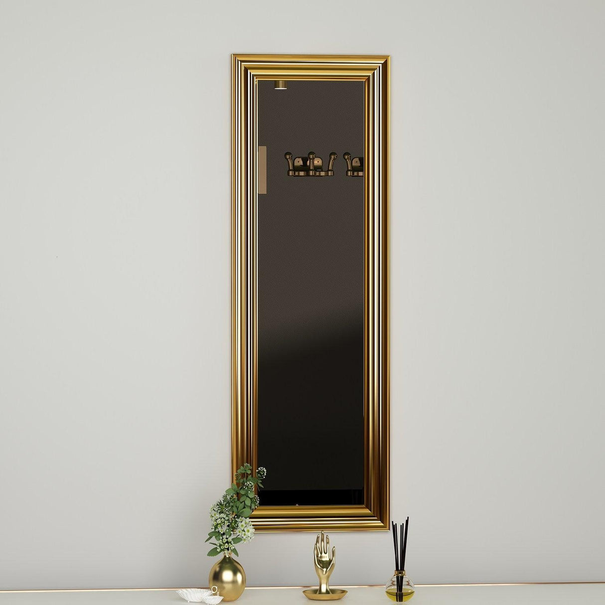 Oglinda Boss, 90x30 cm - Auriu