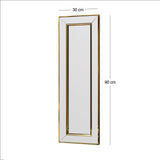 Oglindă Carlos - Gold, Aur, 3x90x30 cm