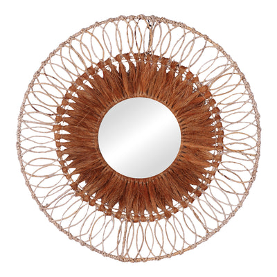 Oglinda Cermine Boho Natural 80x80x12 cm